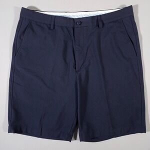 FootJoy Performance Golf Shorts Mens 38 Navy Blue Stretch Flat Front 24200
